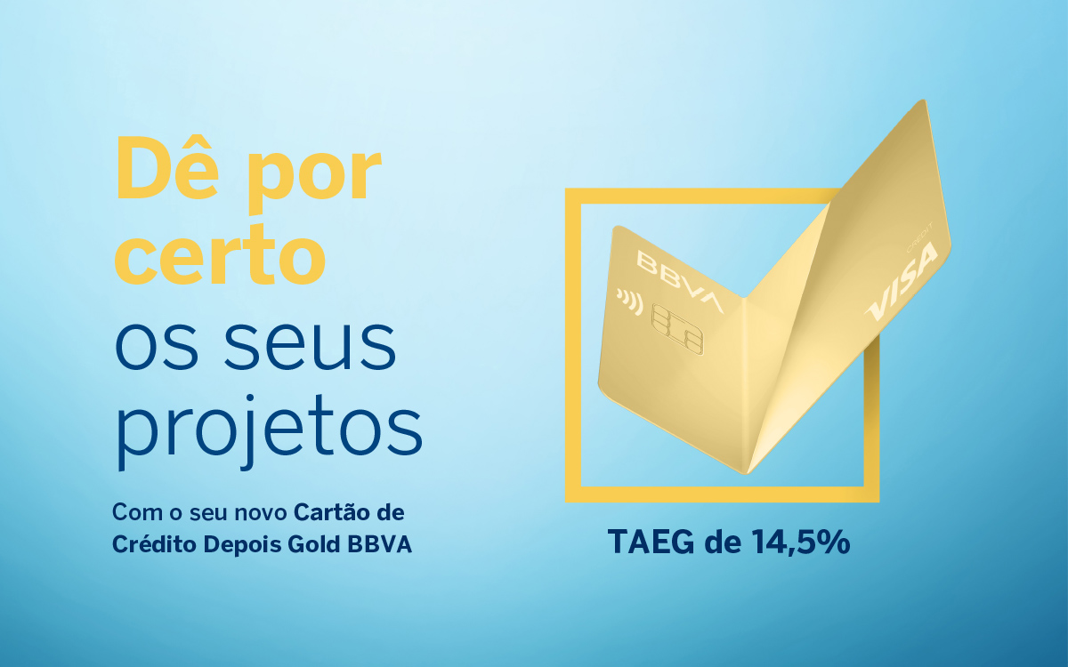 Dê por certo os seus projetos com o seu novo Cartão de Crédito Depois Classic BBVA