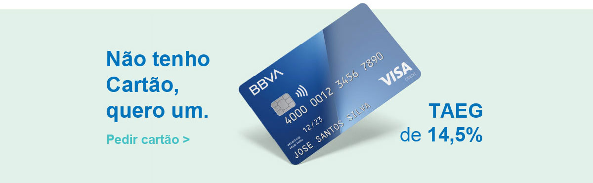 Não tenho Cartão, quero um. TAEG de 14,5%